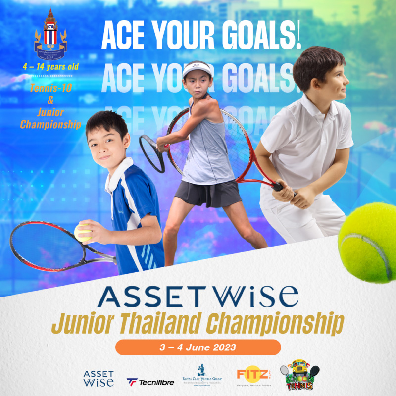Poster for Asset Wise Junior Tennis Tournament in Pattaya