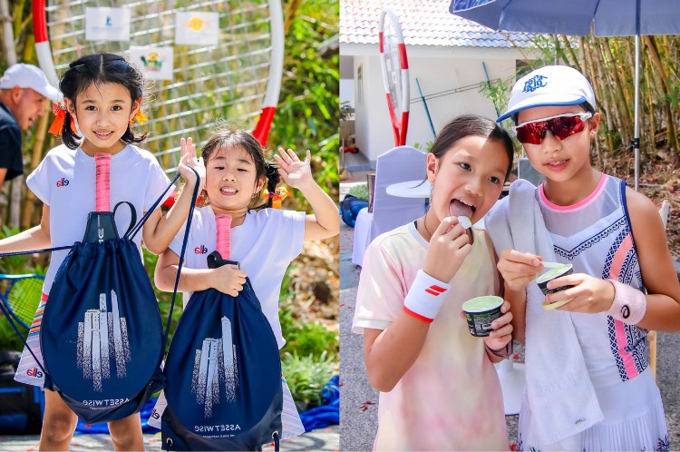 อาหารและไอศกรีมพร้อมเสิร์ฟให้นักกีฬาในงานเทนนิสพัทยา