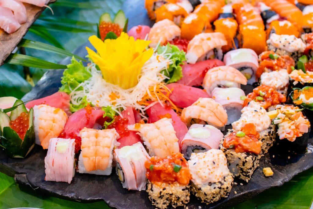 ซูชิโรลในโซนอาหารญี่ปุ่น