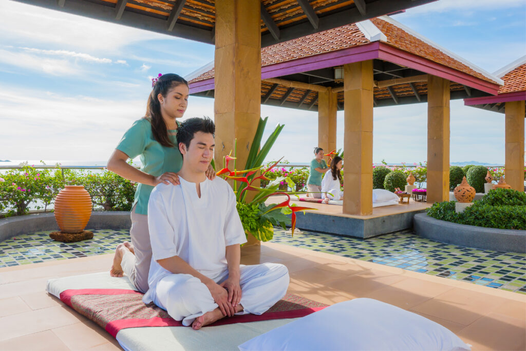 Experience relaxation at Cliff Spa with tranquil ocean vistas