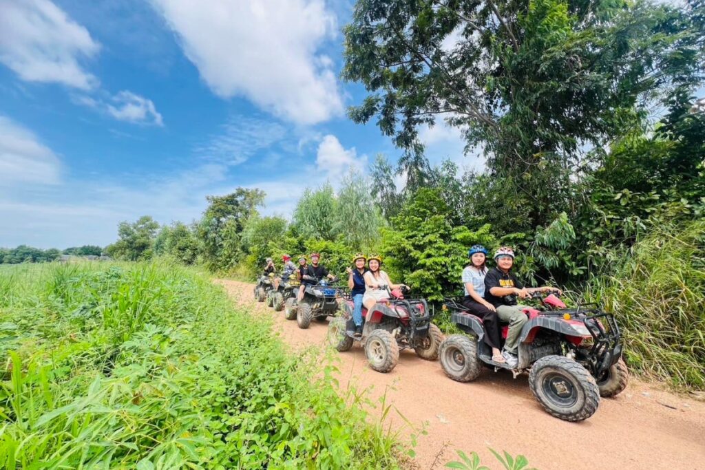 ATV riding in elephant village pattaya