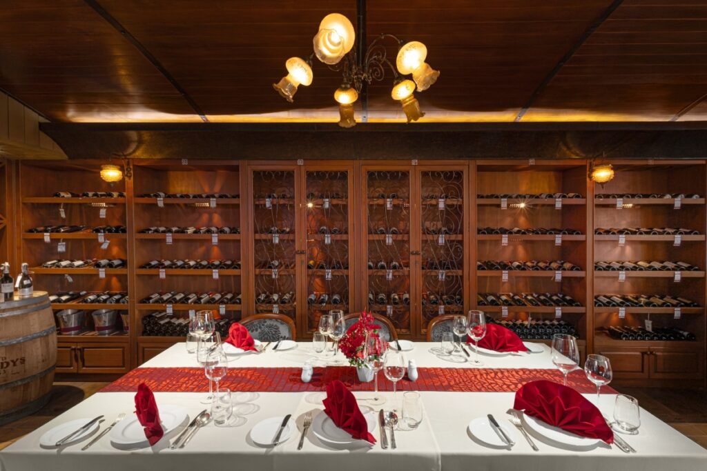 table setting at a formal dinner