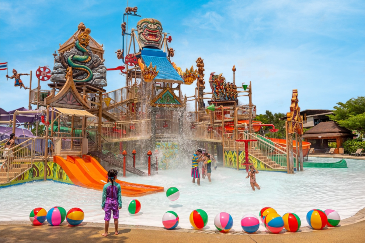 hanumans splash attraction at ramayana waterpark